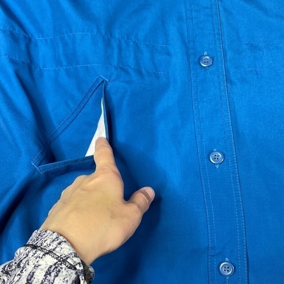 Vintage London Fog Blue Faux Fur Lined Jacket Size 12 Regular 80s - Picture 4 of 14